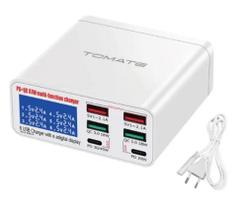 Carregador Inteligente Exibição Dinâmica em Tempo