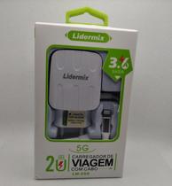 Carregador ios lidermix 3.6a 2usb lm-250 Carregador ios lidermix 3.6a 2usb lm-250