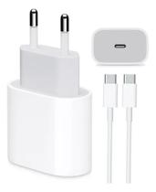 Carregador Iphone 15 Fonte 20W + Cabo USB-C Compatível Iphone 15 - HEBROS