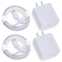 Carregador juusmart 20W PD Type C, pacote com 2 unidades com cabo USB-C de 6 pés