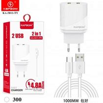 Carregador kapbom tipo-c ka-5011-ty 4.8a 2usb