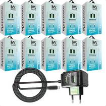 Carregador Kit com 10 Turbo Usb 2.4a V8 2 Entradas Multiuso Atacado Carregador Kit com 10 Turbo Usb 2.4a V8 2 Entradas Multiuso Atacado
