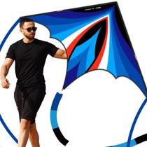 Carregador Kite Doinfly Delta em formato triangular de 1,4 m - azul