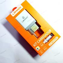 Carregador Lehmox Carga Rápida Dual Usb 4.1a + Cabo Tipo C