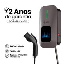 Carregador Liteon Wallbox para Carro Elétrico Tipo 2 220V 32A Cabo 5m WiFi EVECHARGER 7kW Carregador Liteon Wallbox para Carro Elétrico Tipo 2 220V 32A Cabo 5m WiFi EVECHARGER 7kW