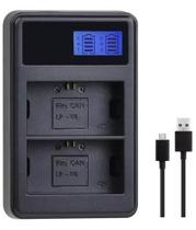 Carregador Lp-e6 5d 6d 7d 60d 70d 80d Eos Duplo Carregador Lp-e6 5d 6d 7d 60d 70d 80d Eos Duplo