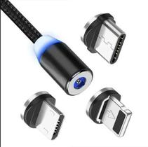 Carregador Magnético Original Com Usb 3 Em 1 Com Led Rápido Carregador Magnético Original Com Usb 3 Em 1 Com Led Rápido