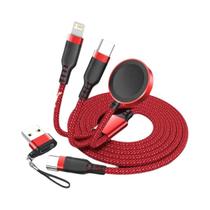 Carregador Magnético Sem Fio 3 Em 1: Cabo De Carregamento Múltiplo USB-C Para iPhone 17, 16 E Apple