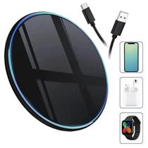 Carregador Magnético Sem Fio Por Indução Qi - Turbo, Ultrafino e Reconhecimento Inteligente (1 Und)
