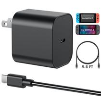 Carregador MENEEA 60W AC Adaptador para Nintendo Switch 2 com cabo