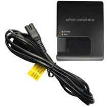 Carregador MH25 Bivolt Para Baterias ENEL15 ENEL15a Nikon Cabo AC Compatível Câmeras Nikon Série D Z 1