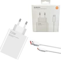 Carregador Mi Turbo Charger 33W Compatível com Xiaomi Note 7 8 9 10 11 12 13 15 Poco X3 X4 X5 X6 X7 Pro Bivolt