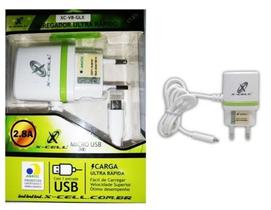 Carregador Micro Usb Super Rápido X-cell V8 e 01 Porta Usb 2.8A para Celular Tablet Carregador Micro Usb Super Rápido X-cell V8 e 01 Porta Usb 2.8A para Celular Tablet