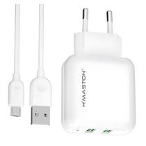 Carregador Micro Usb Turbo 2 Entradas Micro Usb V8 Android