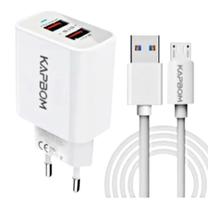 Carregador Micro V8 Turbo 5.1A Com Cabo KAPBOM