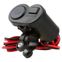 Carregador Moto Usb Acendedor Isqueiro Tomate MNC-001 Carregamento Rápido Resistente à água