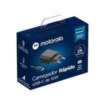 Carregador Motorola Moto G8 Plus 10W Com Cabo Tipo-C Bivolt