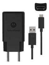 Carregador Motorola Turbo Power Micro Usb Para Moto C, G4, G4 Plus, G4 Play Quick 3.0 V8