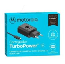 Carregador Motorola Turbopower 18W Usb-C Tipo-C Motorola