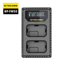 Carregador Nitecore USN1 p/ Baterias Sony NP-FW50 - USB, LCD