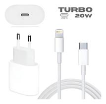 Carregador Novo Completo Cabo Lighthing Fonte Turbo 20W Compativel Para Iphone11,Iphone12,IPhone13,IPhone14,Promax