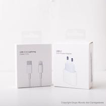 Carregador Novo Completo UsbC 20W Turbo Compativel com I phone11,I phone12,I phone13,I phone14,Promax,ipad Lacrado com garantia NF