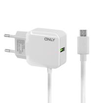 Carregador Only MOD02 - USB - com Cabo Microusb - Branco