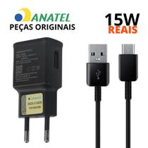 Carregador original 15w turbo s20 fe s21 plus ultra -preto