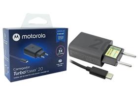 Carregador Original Moto G100 G7 G8 G9 Plus G10 G20 G30 Play Turbo Power Anatel - Motorola