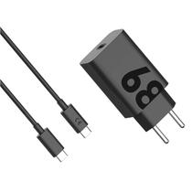 Carregador Original Turbo Duo 68w Com Cabo Usbc Type C Carrega Todos Celulares - Motorola