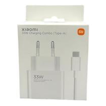 Carregador Original Xiaomi 33W (Tipo A) com cabo USB-C - 110V/220V. Carregador Original Xiaomi 33W (Tipo A) com cabo USB-C - 110V/220V.