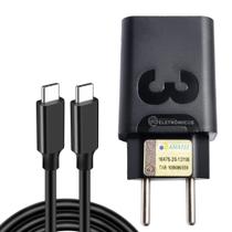 Carregador Original Ztd Compativel Para Moto E7, E7 Power, E7i Power e G71 5G Turbo MDYUSBC1M