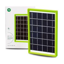 Carregador Painel Solar 5em1 6W Portátil Cor Verde - DP Led