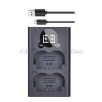 Carregador para Bateria Fujifilm NP-W235 Led Duplo DuraPro