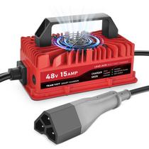 Carregador para carrinho de golfe TRAMROOT 48V 15A para bateria chumbo-ácida com plugue Carregador para carrinho de golfe TRAMROOT 48V 15A para bateria chumbo-ácida com plugue