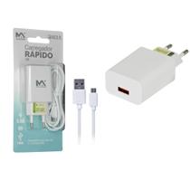 Carregador Para Celular Rápido V8 5.0a 1 Entrada Usb Carregador Para Celular Rápido V8 5.0a 1 Entrada Usb