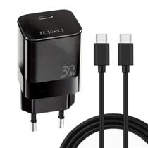 Carregador para Celular Tipo C Type C Turbo Carga Rápida 30W