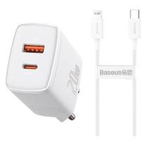 Carregador Para i Phone 20w Turbo Anatel + Cabo USB-C Lightning - BASEUS