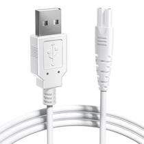 Carregador para Irrigador Oral COSLUS com Cabo USB Figura-8 Branco Carregador para Irrigador Oral COSLUS com Cabo USB Figura-8 Branco