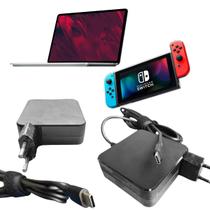 Carregador Para Notebook E Nintendo Switch 5~20V 65W Pino USB-C - DY-TPC-65