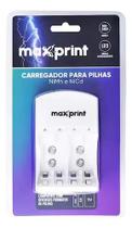 Carregador Para Pilha Recarregavel Maxprint AAA AA 9V Carregador Para Pilha Recarregavel Maxprint AAA AA 9V