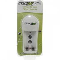 Carregador Para Pilhas 2Aa/Aaa Ou 1 Bateria 9V Flex Bivolt Fx. C.11 Carregador Para Pilhas 2Aa/Aaa Ou 1 Bateria 9V Flex Bivolt Fx. C.11