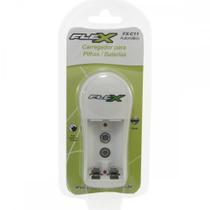 Carregador Para Pilhas 2Aa/Aaa Ou 1 Bateria 9V Flex Bivolt Fx. C.11