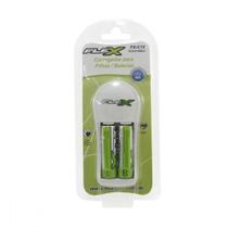 Carregador Para Pilhas 2Aa/Aaa Ou 1 Bateria 9V Flex Com 2Aa Fx-C1.1/2P Carregador Para Pilhas 2Aa/Aaa Ou 1 Bateria 9V Flex Com 2Aa Fx-C1.1/2P