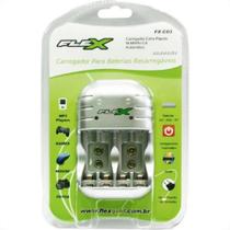Carregador Para Pilhas 4Aa/Aaa Ou 2 Bateria 9V Flex Bivolt Fx-C03 Carregador Para Pilhas 4Aa/Aaa Ou 2 Bateria 9V Flex Bivolt Fx-C03