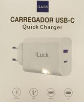 carregador para telefone 20w com entrada usb/type-c