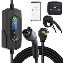 Carregador para veículo elétrico DREAMDASH 40A 9,6 kW WiFi, cabo de 7,6 m, 240 V