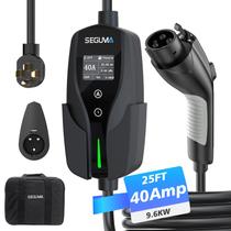 Carregador para Veículo Elétrico SEGUMA Nível 2 40A 240V 9,6 kW Cabo de 7,5 m