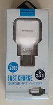 Carregador Parede CelularLightningX2USB 2.4A bc Briwax