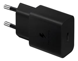 Carregador Parede Fonte Samsung Tipo USB-c 15W Preto Original Carregamento Rápido (Sem Cabo)